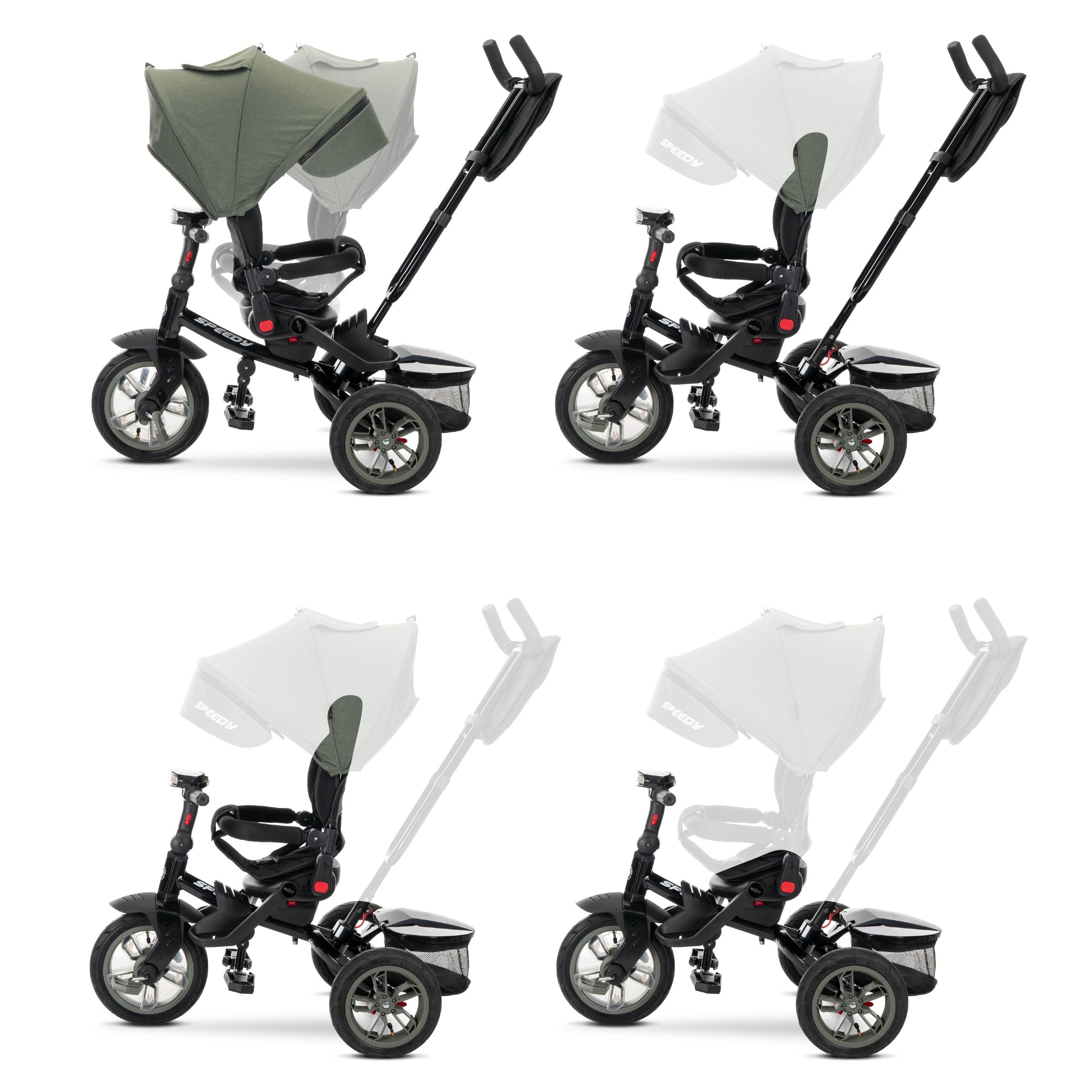 Lorelli Speedy Air - rowerek trójkołowy | Green
