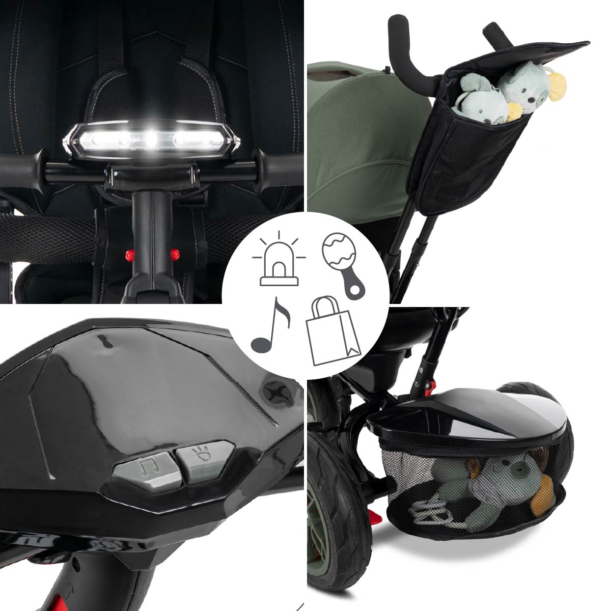 Lorelli Speedy Air - rowerek trójkołowy | Green