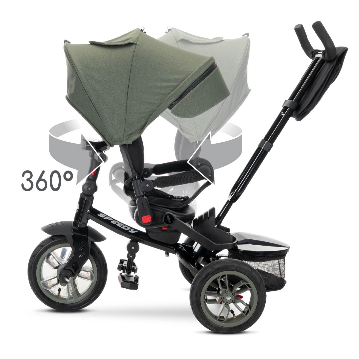 Lorelli Speedy Air - rowerek trójkołowy | Green