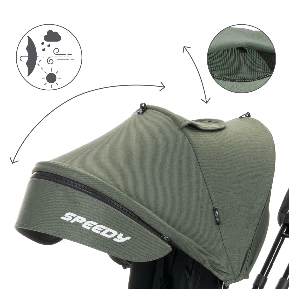 Lorelli Speedy Air - rowerek trójkołowy | Green