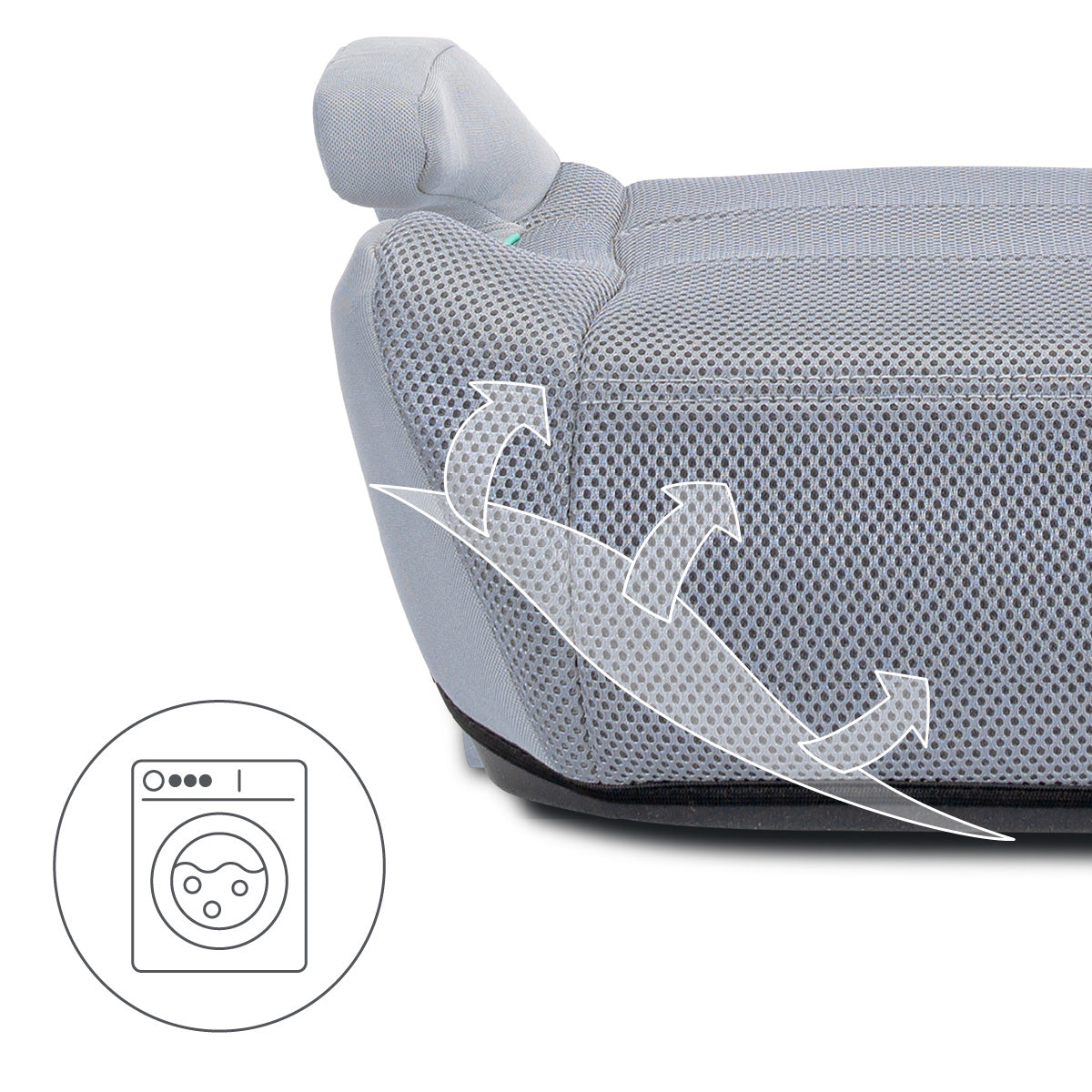 Lorelli Zen - podkładka, podwyższenie ISOFIX 125-150cm | Grey