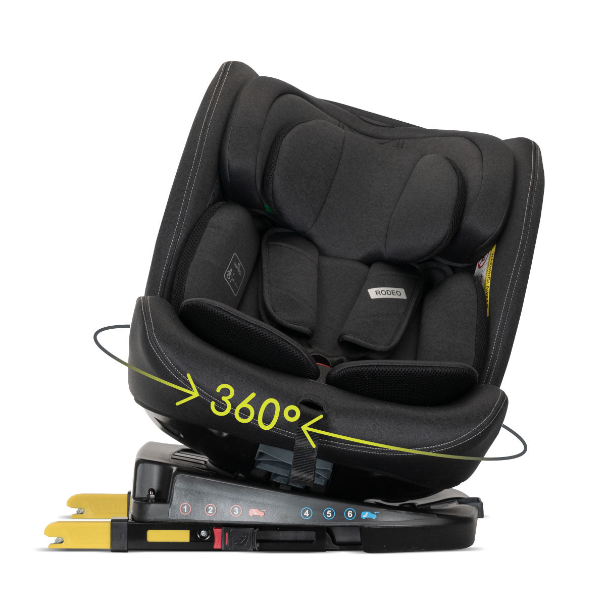 Lorelli Rodeo - fotelik 40-150 cm ISOFIX 360 | Black.