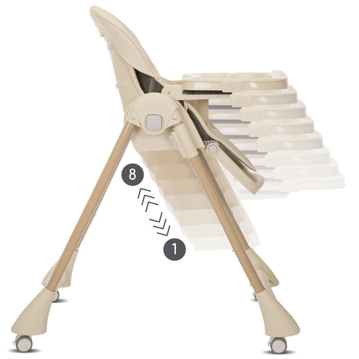 Lorelli Tummy Time - krzesełko do karmienia | Beige