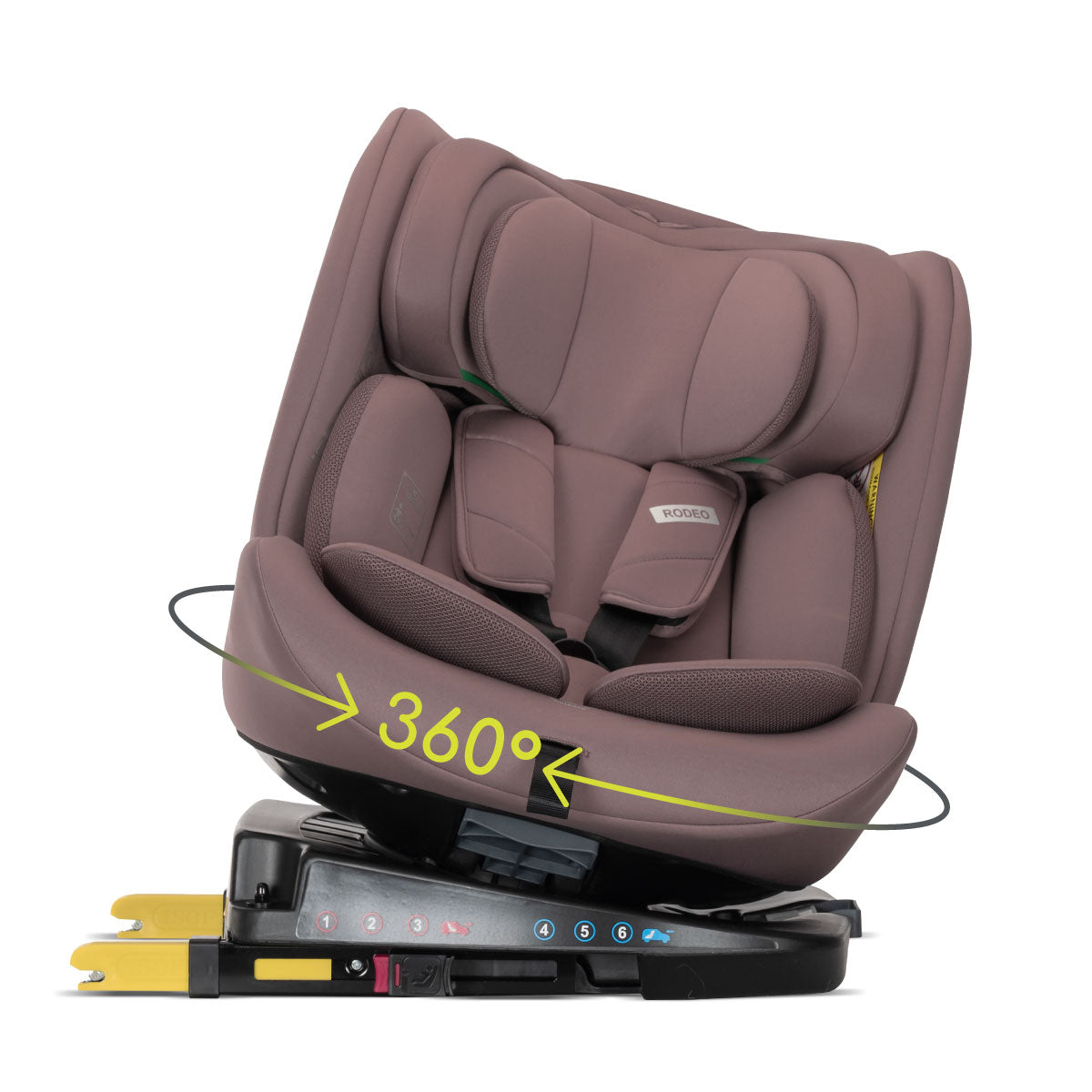 Lorelli Rodeo - fotelik 40-150 cm ISOFIX 360 | Pink.