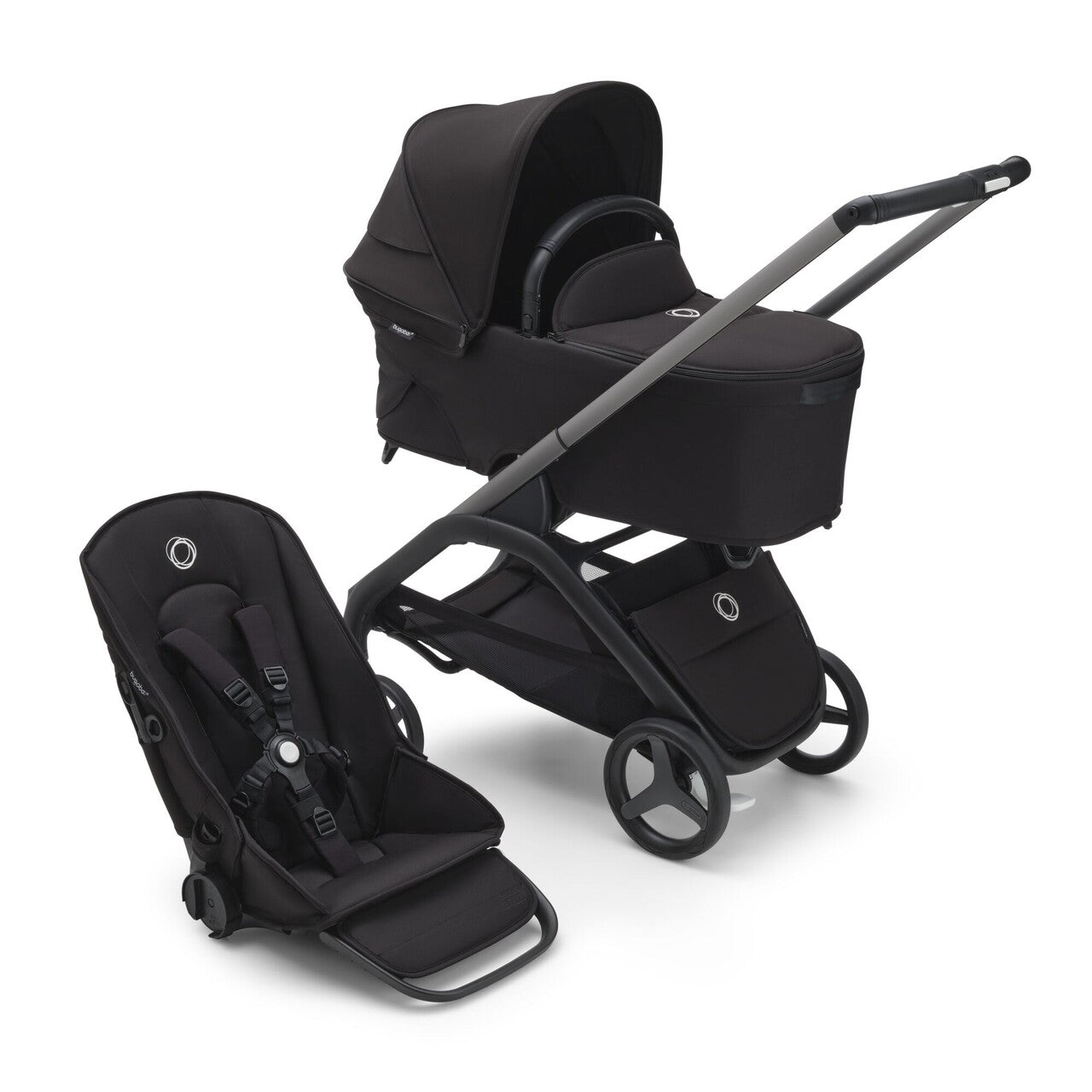 Bugaboo Dragonfly Baza wózka bez budki GRAPHITE/GREY MELANGE