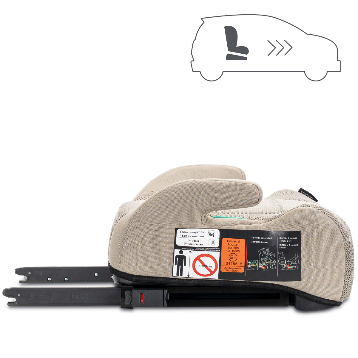 Lorelli Zen - podkładka, podwyższenie ISOFIX 125-150cm | Beige