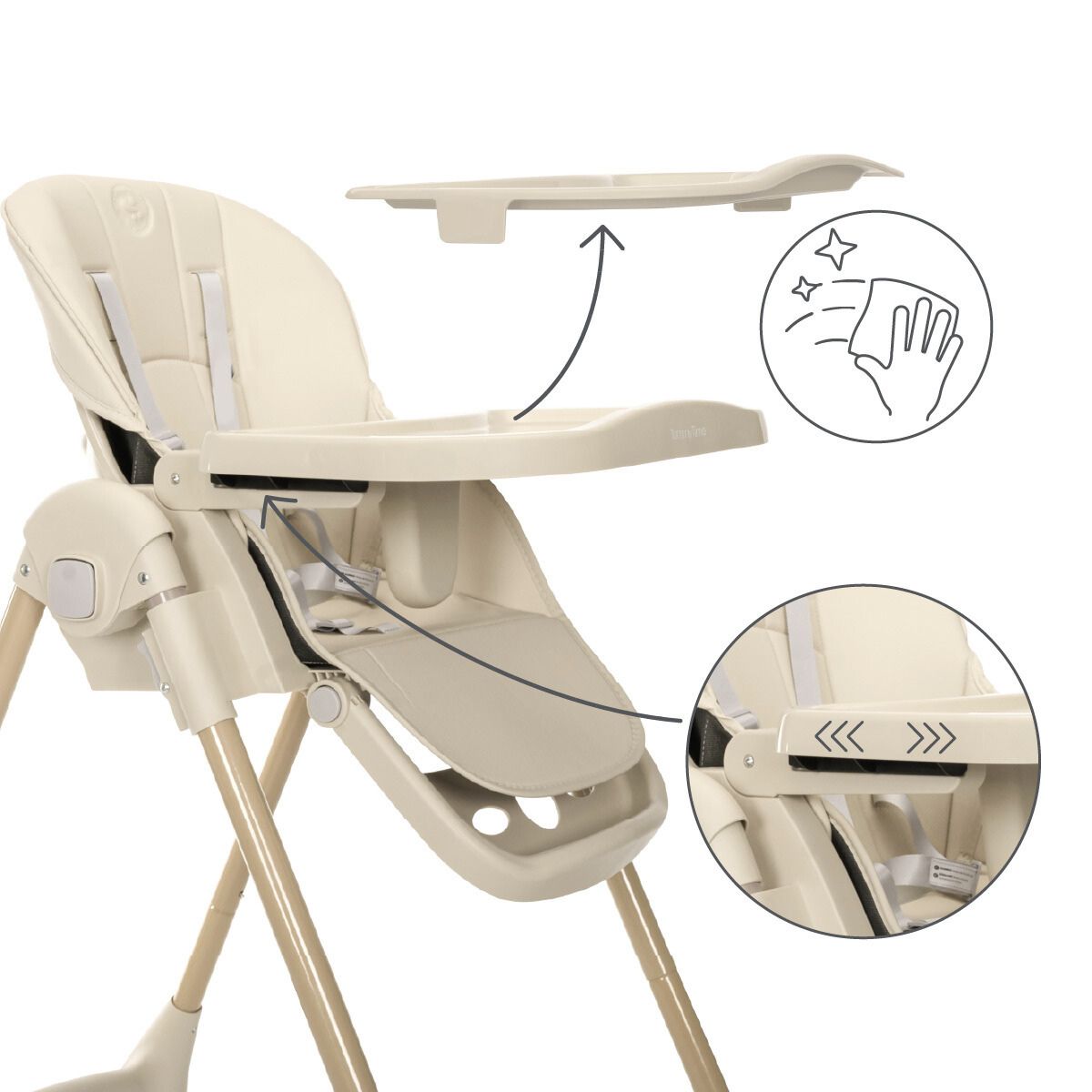 Lorelli Tummy Time - krzesełko do karmienia | Beige