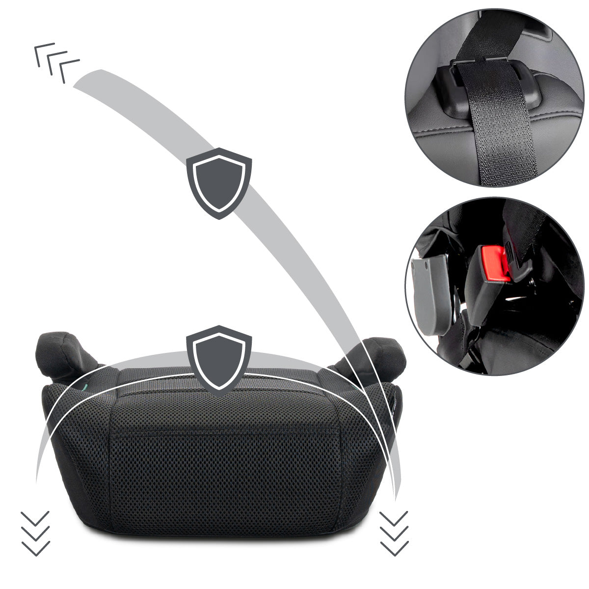 Lorelli Zen - podkładka, podwyższenie ISOFIX 125-150cm | Black