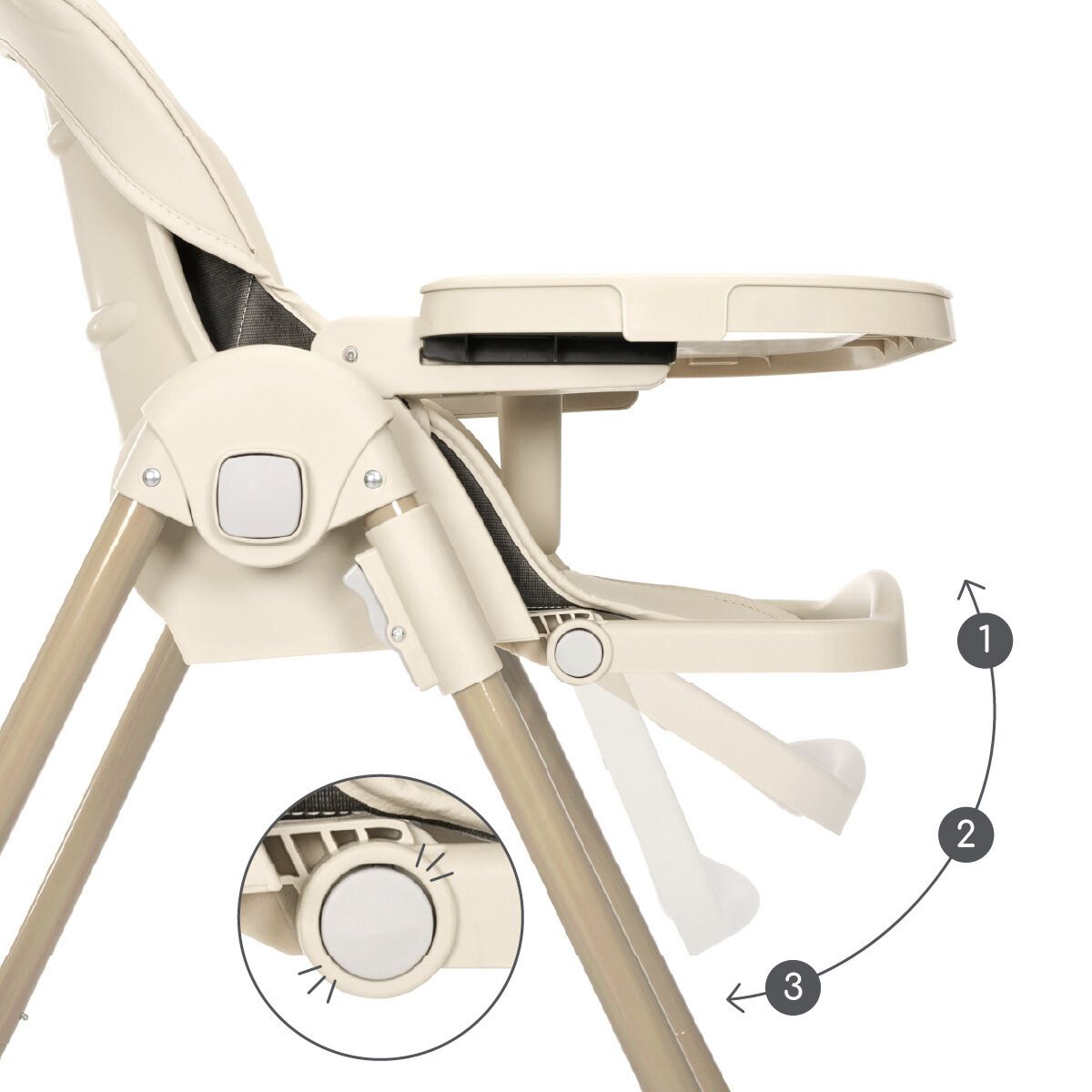 Lorelli Tummy Time - krzesełko do karmienia | Beige