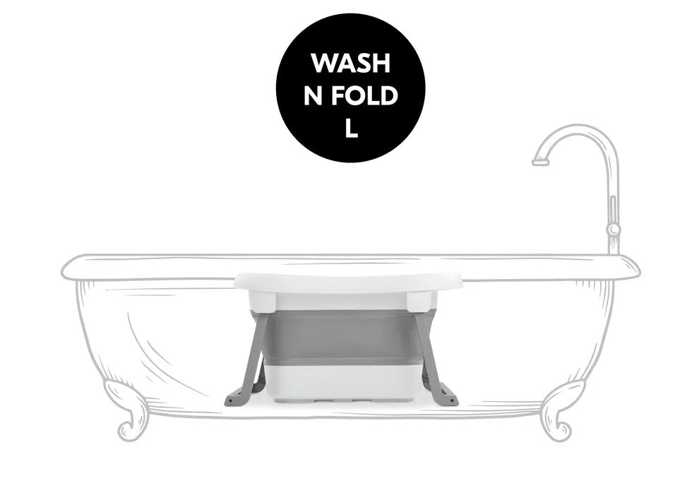 Hauck Wash and Fold L - wanienka składana | White-Stone