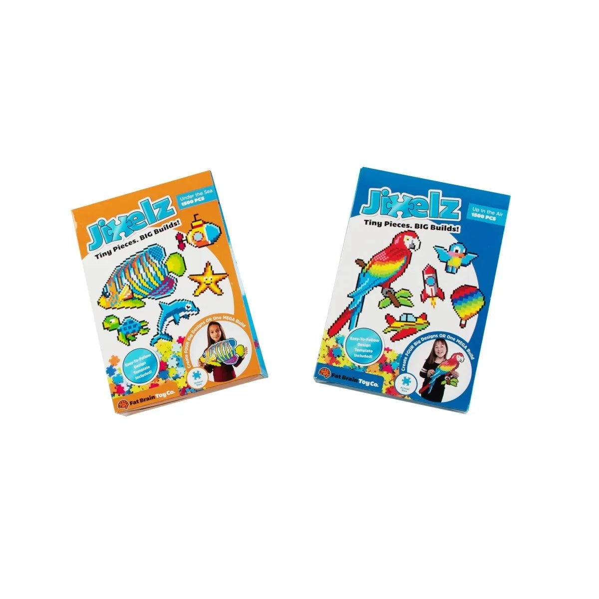 Fat Brain Toys - puzzelki pixelki Jixelz (1500 szt.) - JasieBasie.pl