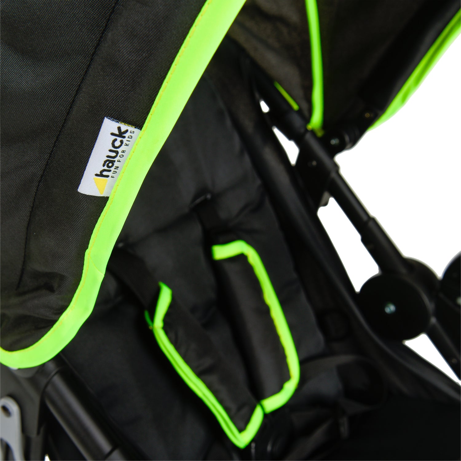 Hauck Runner - wózek terenowy trójkołowy | Black/Neon yellow