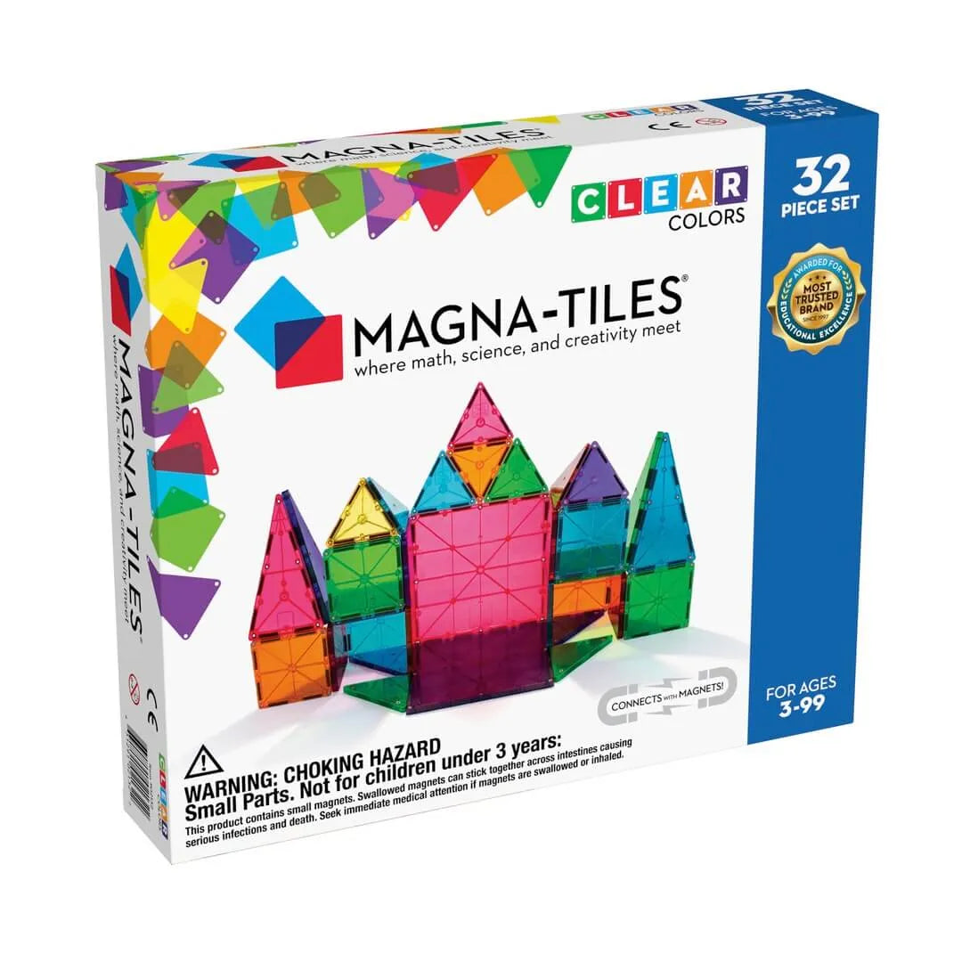 Magna Tiles - klocki magnetyczne Classic (32 el.) - JasieBasie.pl