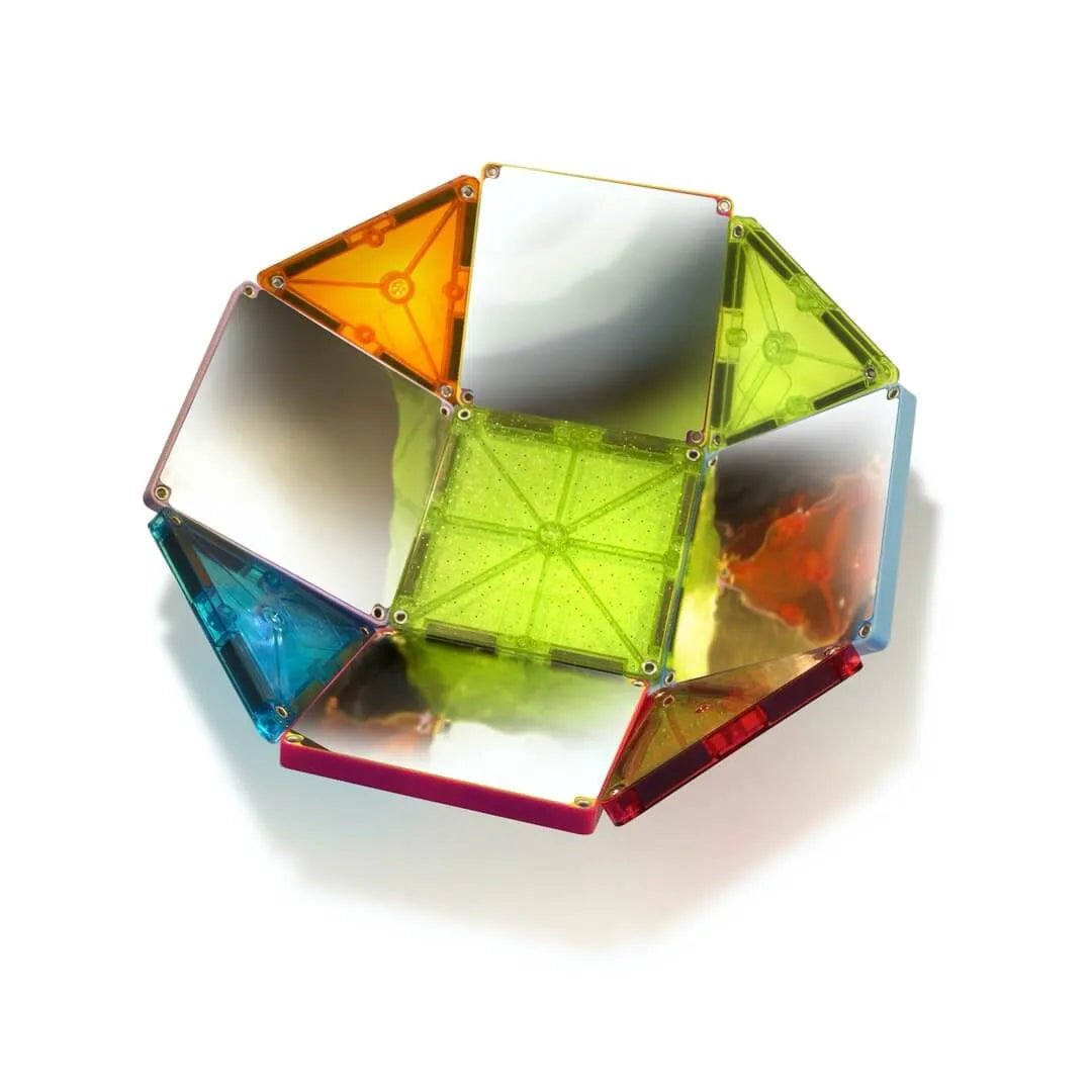 Magna Tiles - klocki magnetyczne z brokatem Stardust (15 el.) - JasieBasie.pl