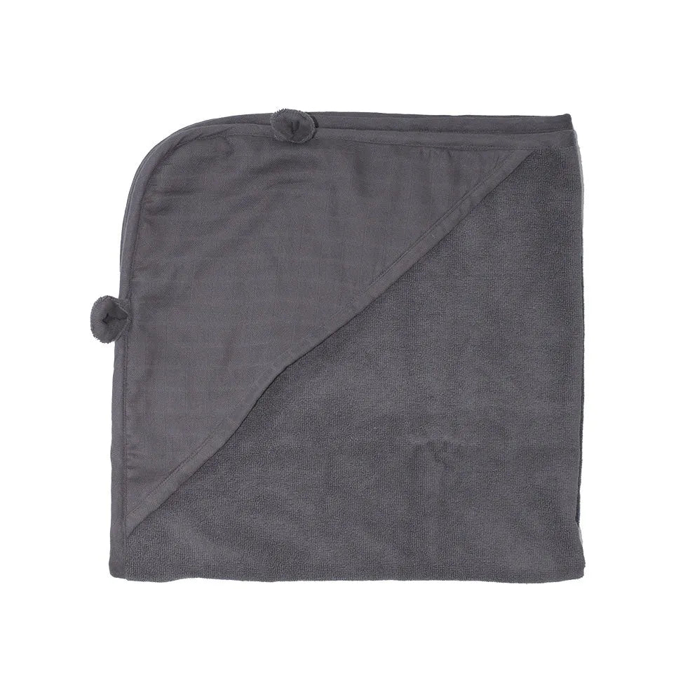 Markland Pure Muslin ręcznik kąpielowy 75x75cm dark grey - JasieBasie.pl