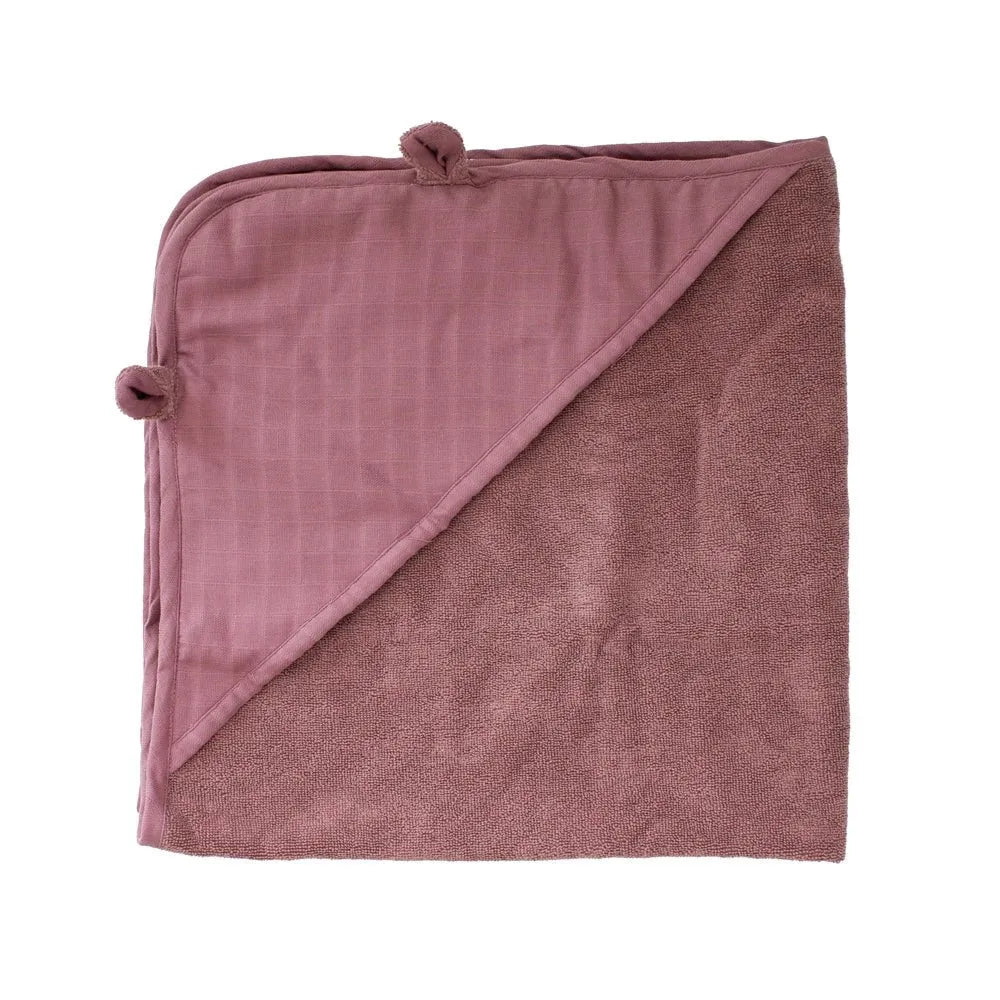 Markland Pure Muslin ręcznik kąpielowy 75x75cm dusty rose - JasieBasie.pl