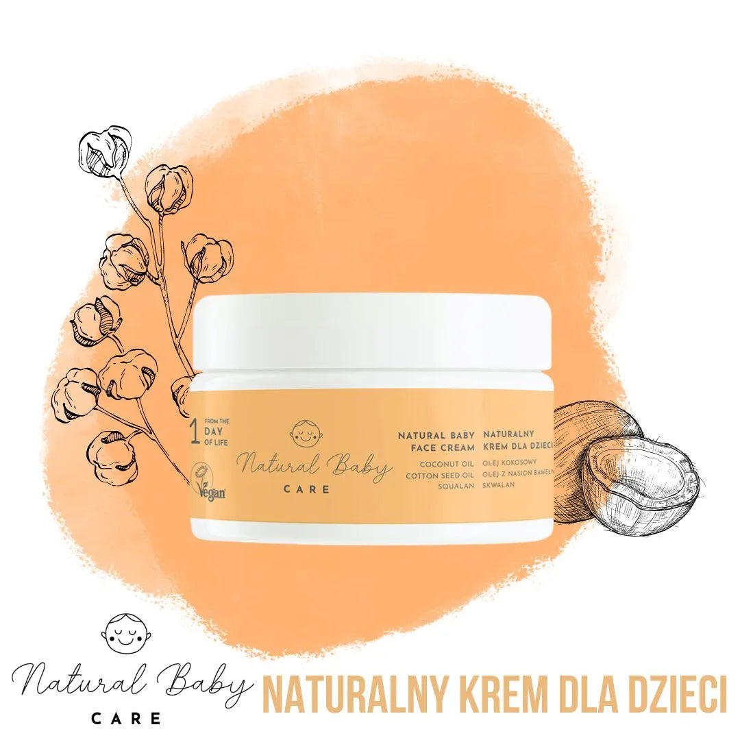 Naturalny krem do twarzy dla dzieci NATURAL BABY CARE - JasieBasie.pl