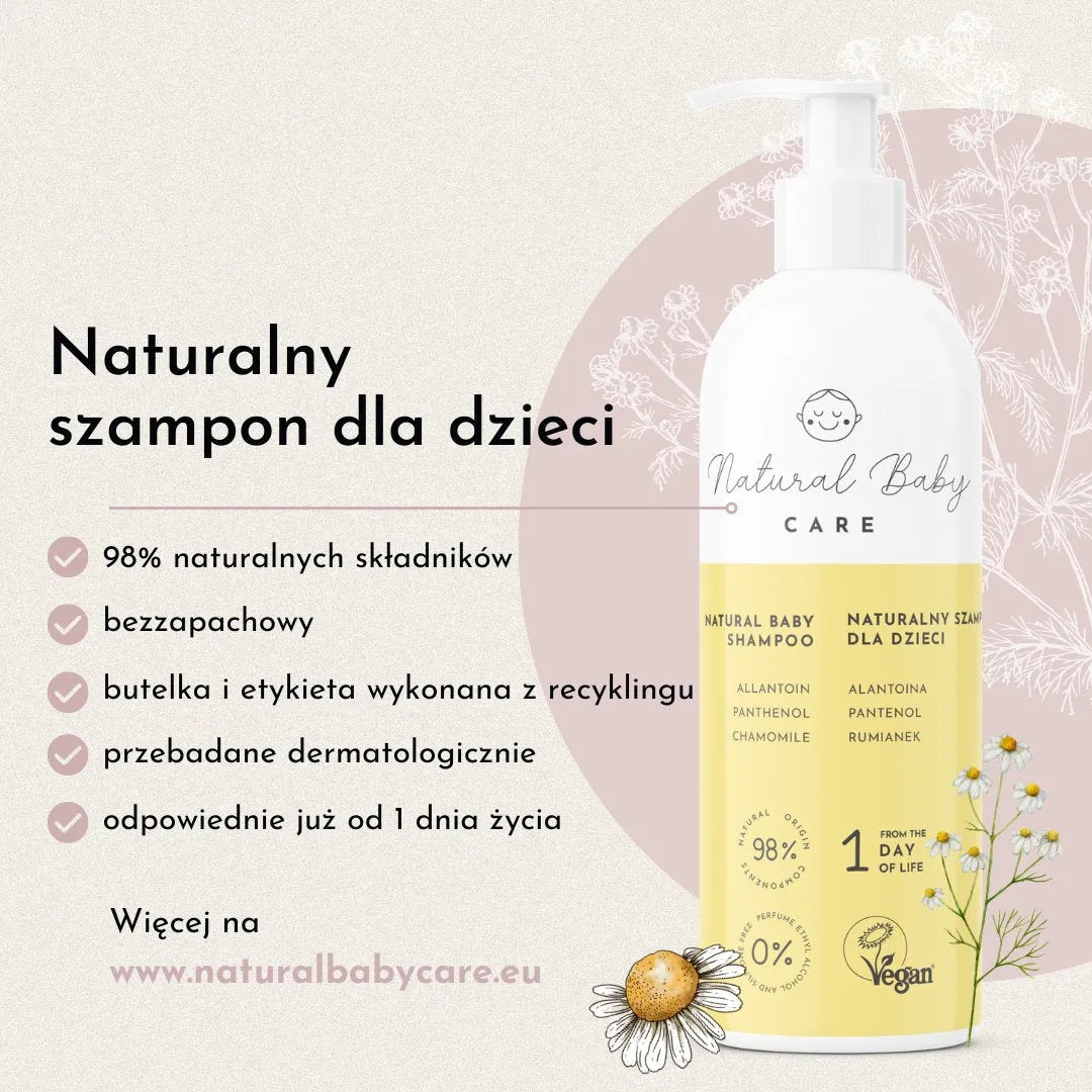 Naturalny szampon dla dzieci NATURAL BABY CARE - JasieBasie.pl