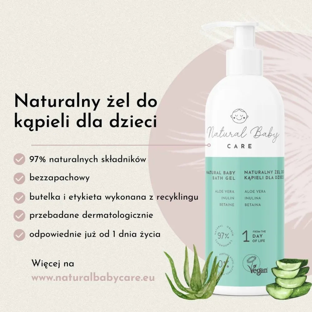 Naturalny żel do kąpieli dla dzieci NATURAL BABY CARE - JasieBasie.pl