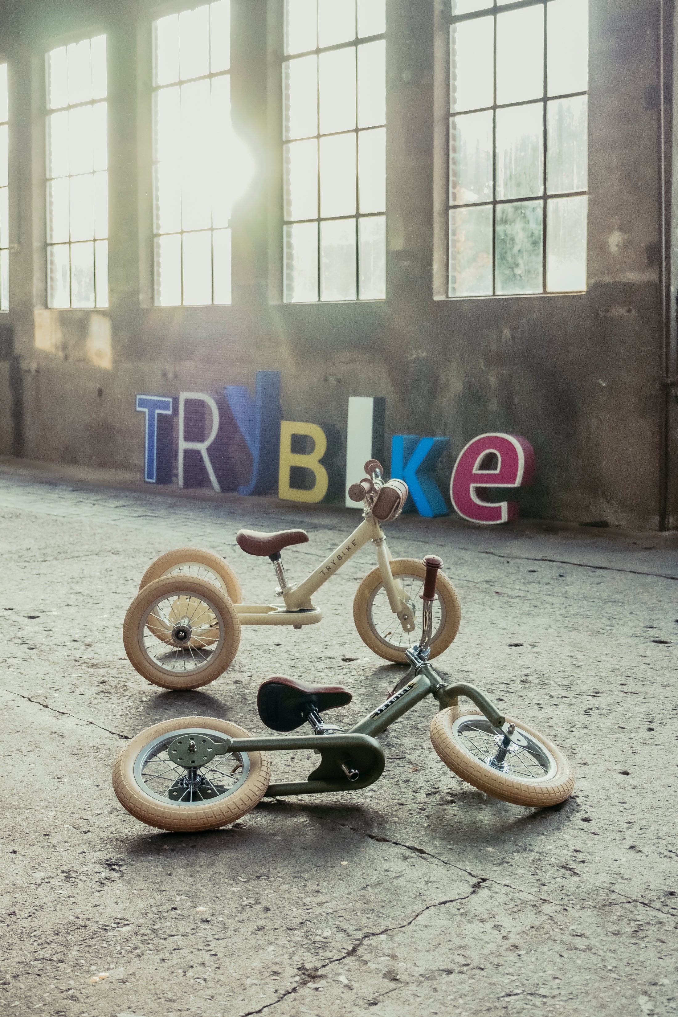Pierwszy rower biegowy balansujący dziecięcy zielony dla dzieci Trybike