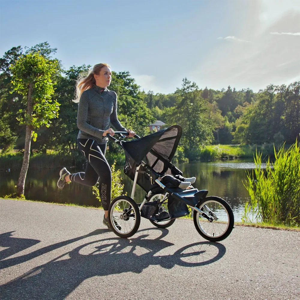 Wózek biegowy BabyTrold Jogger szary - JasieBasie.pl