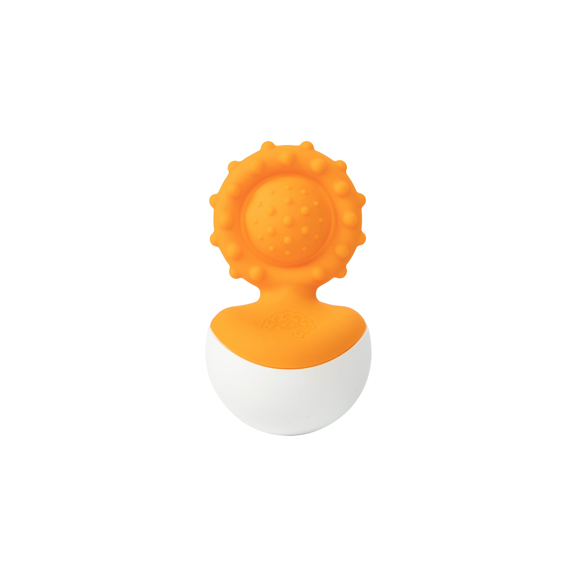 Fat Brain Toys - gryzak bąbelki Dimpl Wańka Wstańka Pomarańczowy #kolor_pomarańczowy