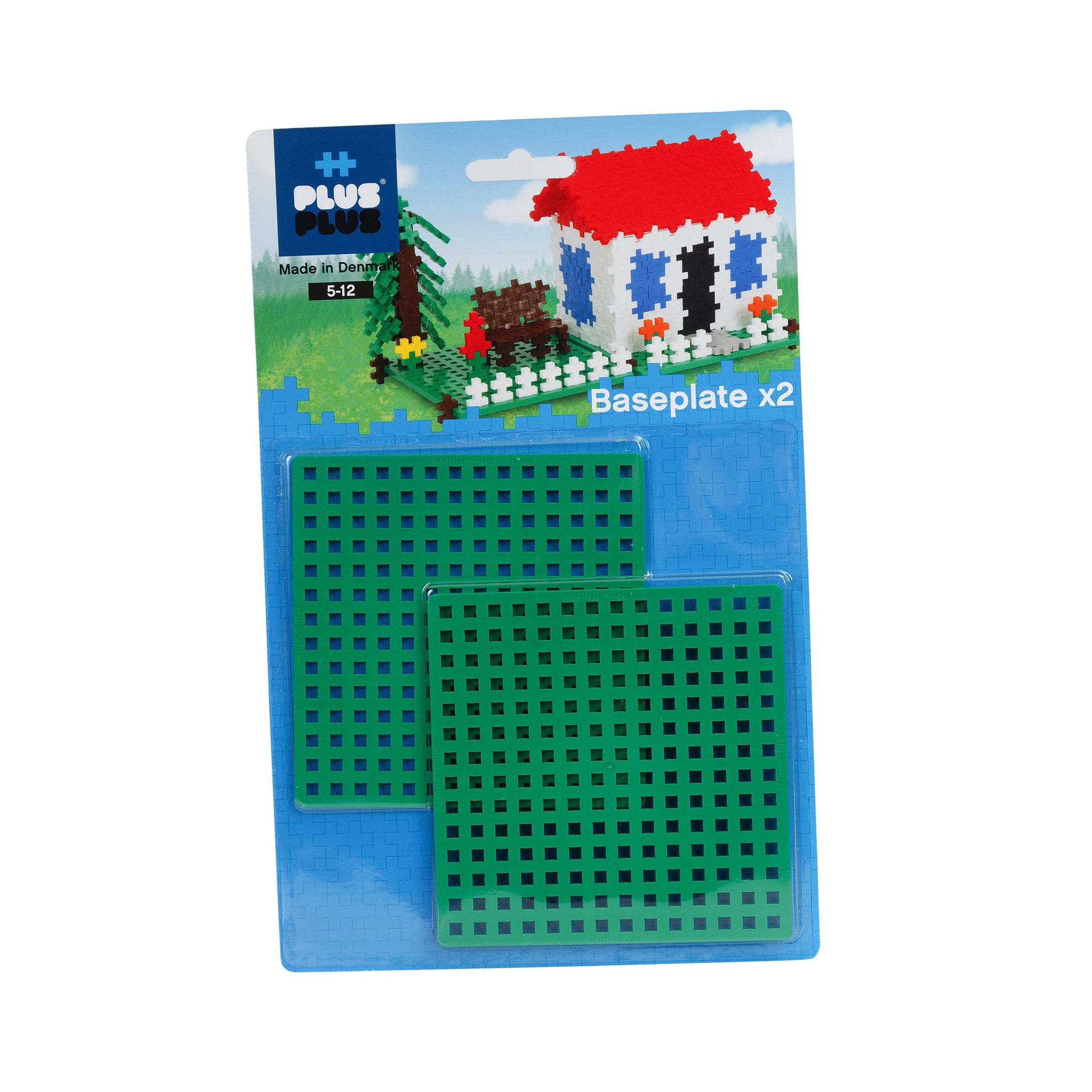Plus-Plus - płytki konstrukcyjne mini (2 szt.) zielone