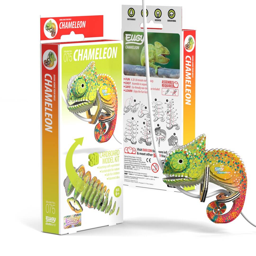 Eugy Eko - układanka 3D - Zwierzęta Kameleon #wariant_kameleon