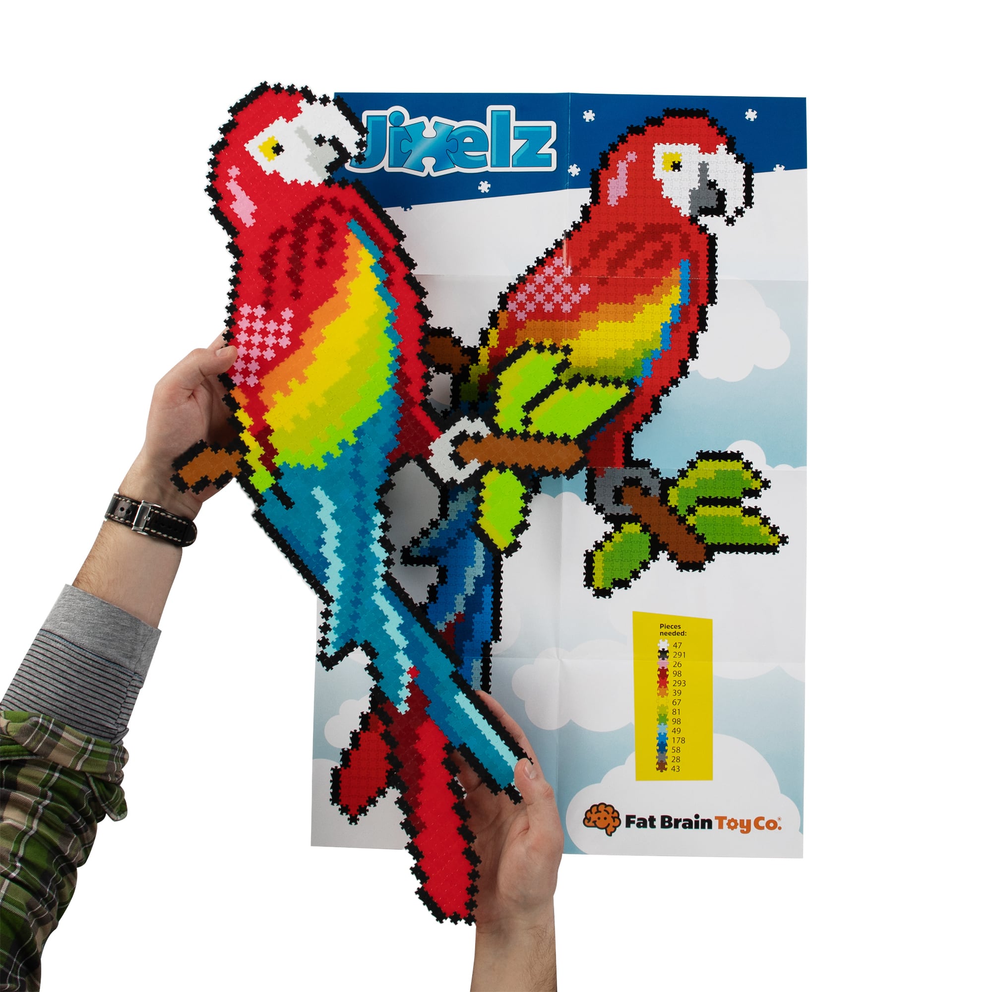 papuga zestaw puzzelków Jixelz #wariant_w powierzu