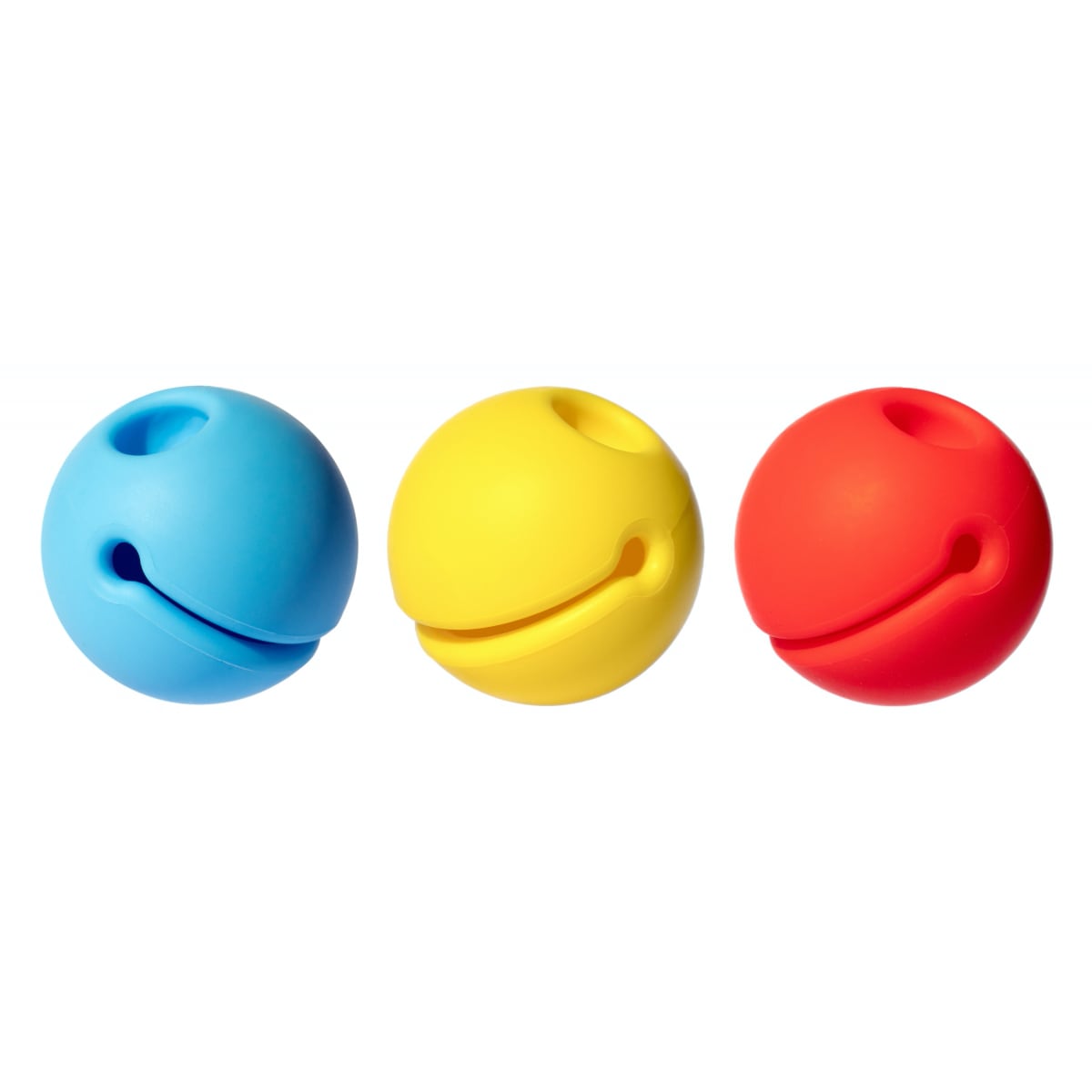 Moluk - zestaw piłeczek Mox (3 szt.) sensoryczne piłki dla niemowlaka #wariant_podstawowe kolory